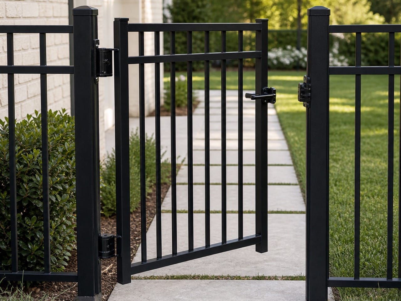 Aluminum fence pool enclosure