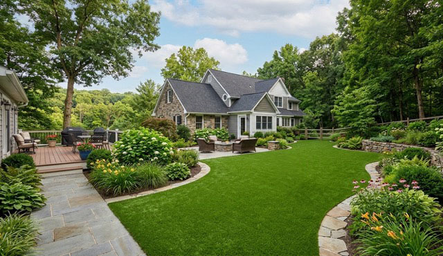 Artificial turf installation example 3