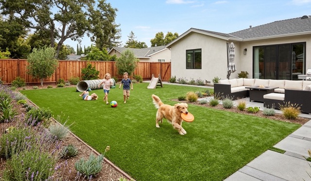 Artificial turf installation example 4