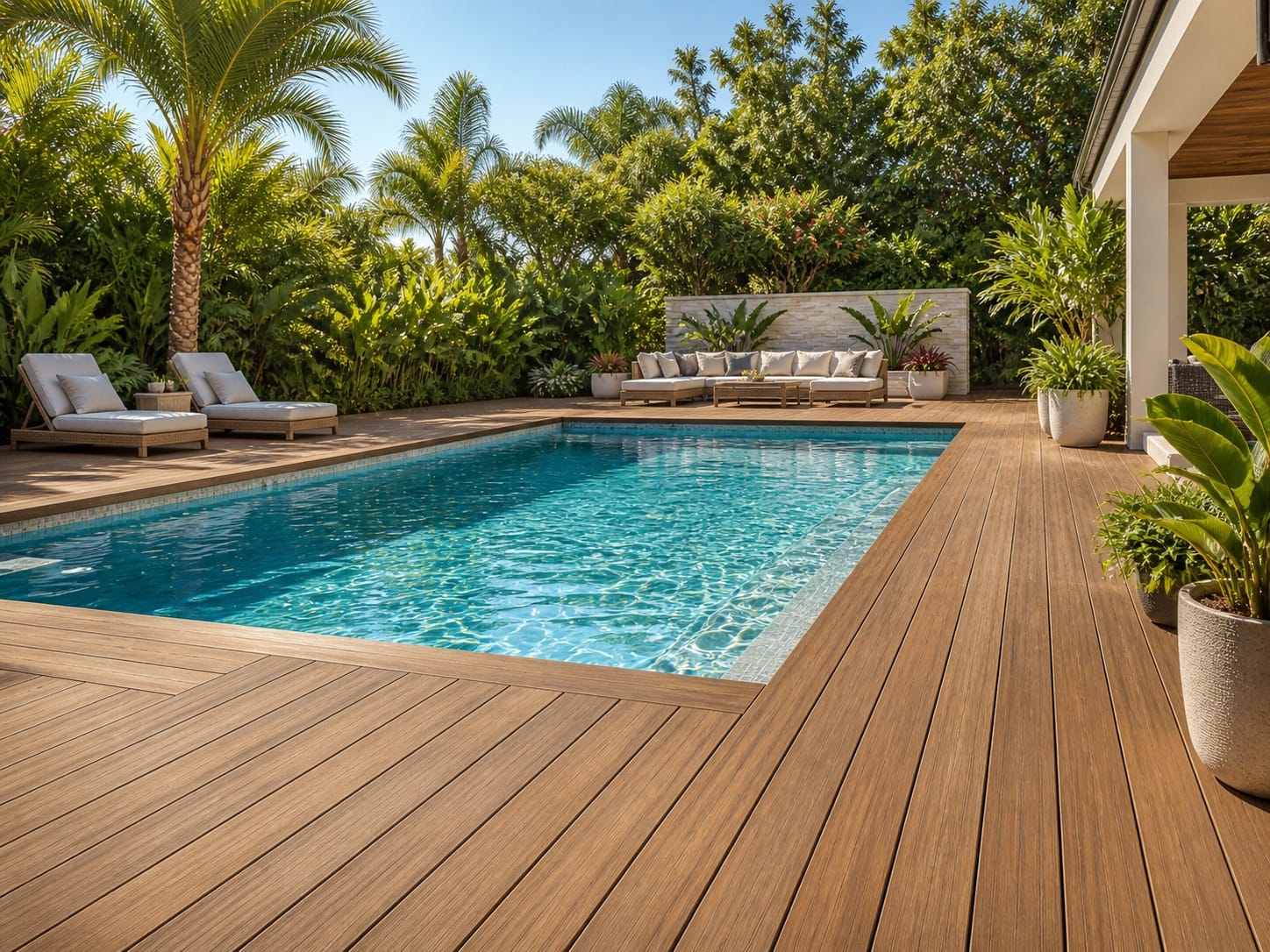 Composite deck installation