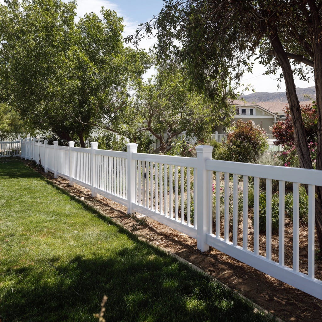 Vinyl fence installation example 3