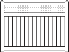 1¾" Square Lattice