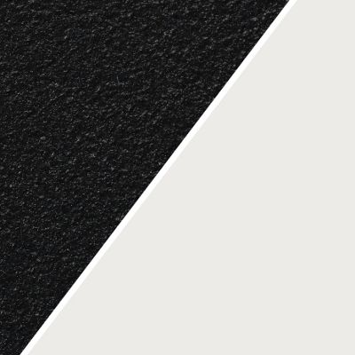 White with black balusters color swatch