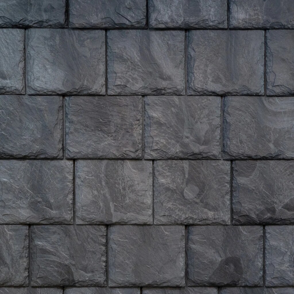 Brava Old World Slate synthetic roofing sample