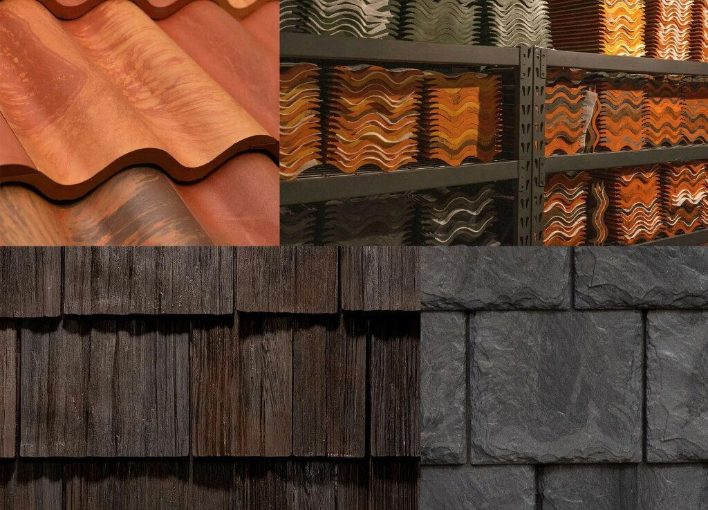 Brava synthetic roofing profile and color samples