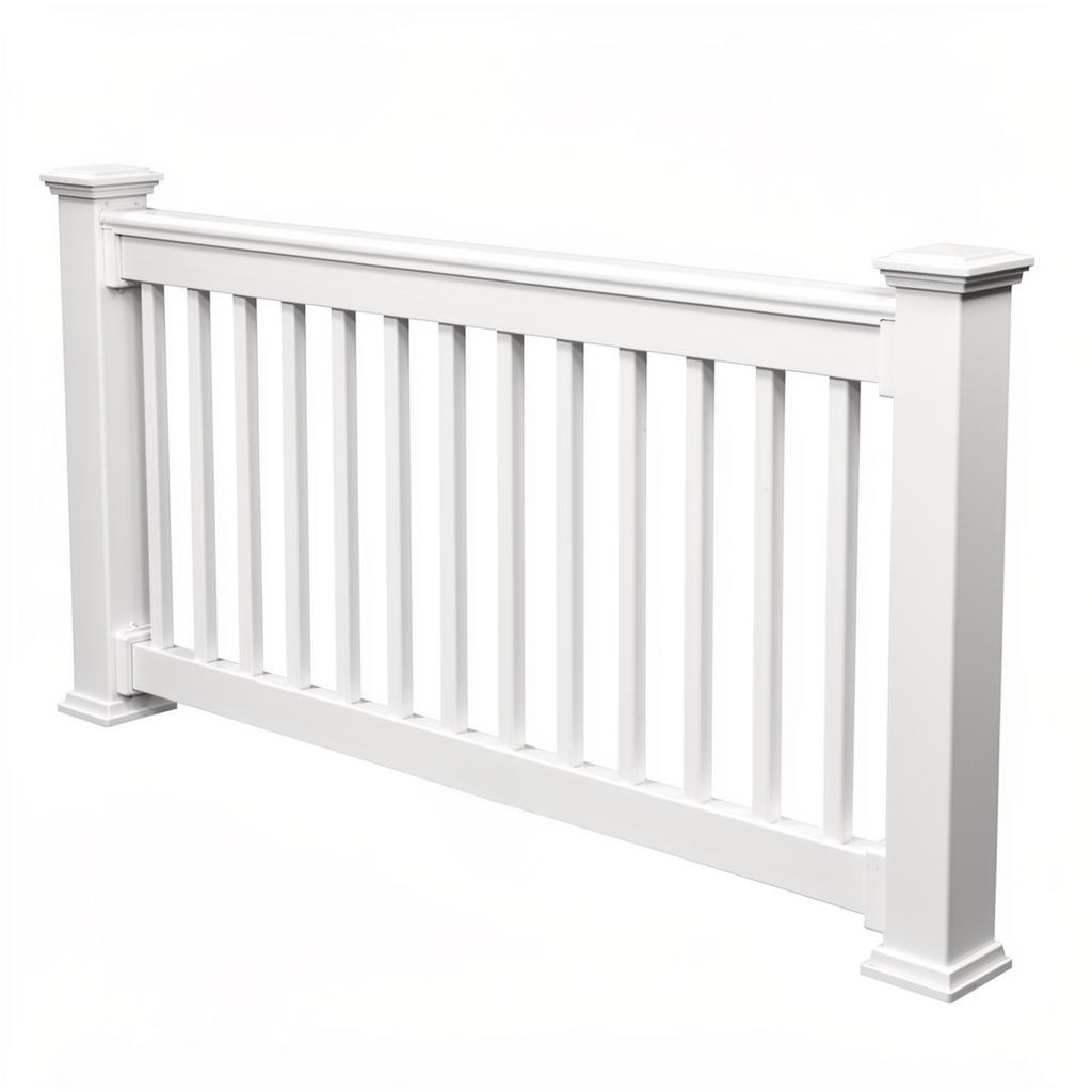 1.5" White Vinyl Square