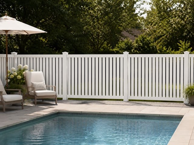 Cape Charles vinyl fence related installation example 2