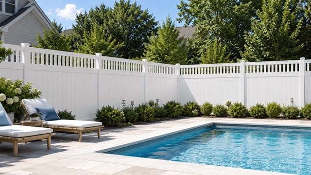 Chestertown vinyl fence related installation example 2