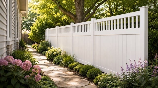 Chestertown vinyl fence related installation example 3
