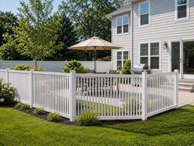 Hopewell TS vinyl fence related installation example 1