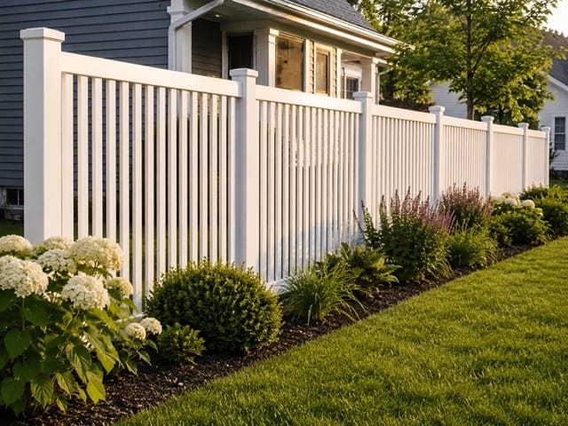 Hopewell TS vinyl fence related installation example 3