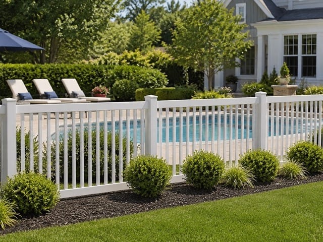 Hopewell vinyl fence related installation example 1