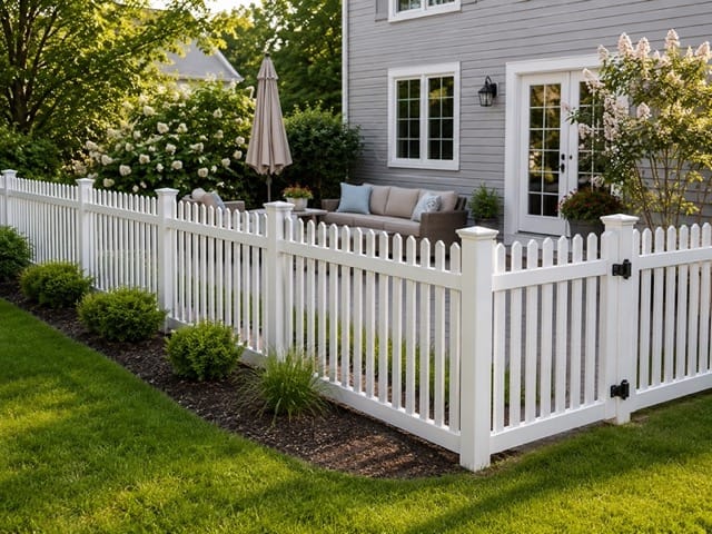 New Bedford vinyl fence related installation example 2