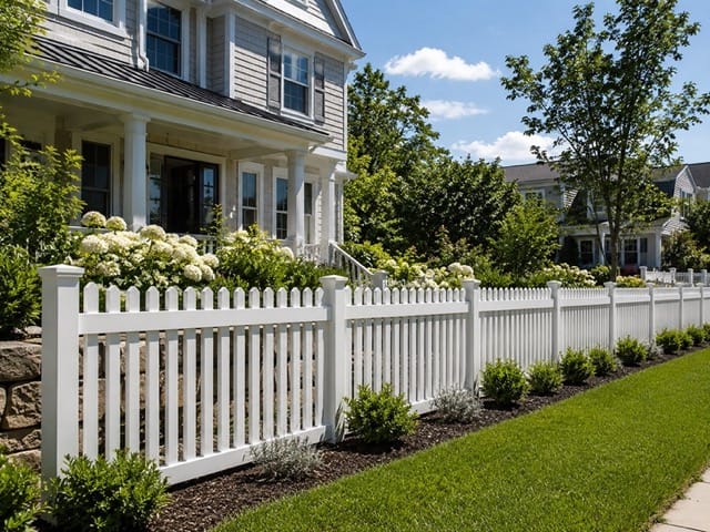 New Bedford vinyl fence related installation example 3