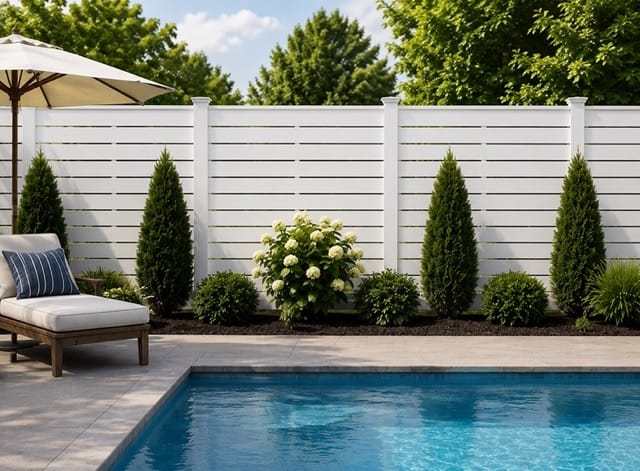 Tempest vinyl fence related installation example 2